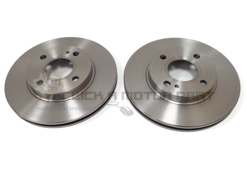 FORD FIESTA 2002-2007 MK6 1.25 1.4 1.6 ZETEC FRONT 2 BRAKE DISCS SET NEW