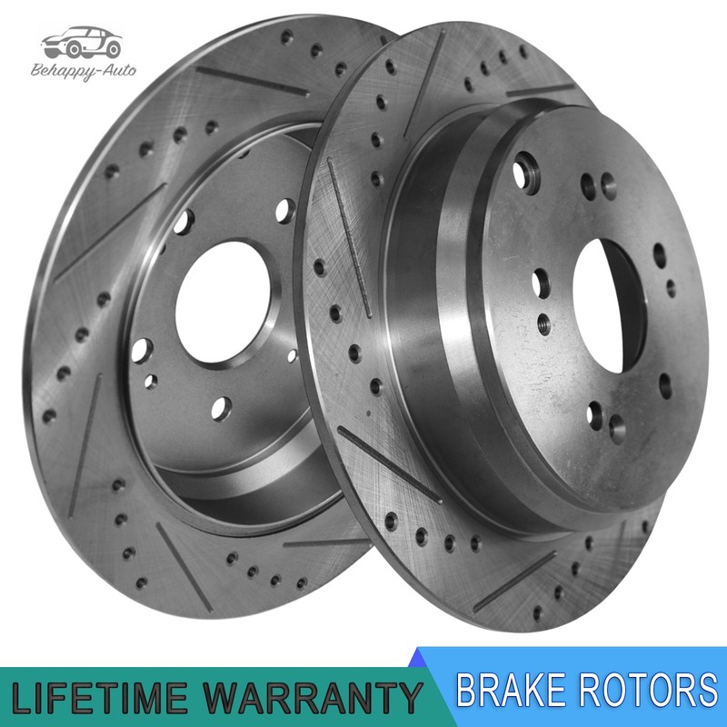 11.99″ Rear Drilled Rotors for Honda CR-V 2005 2006-2016 Acura RDX 2007-2018