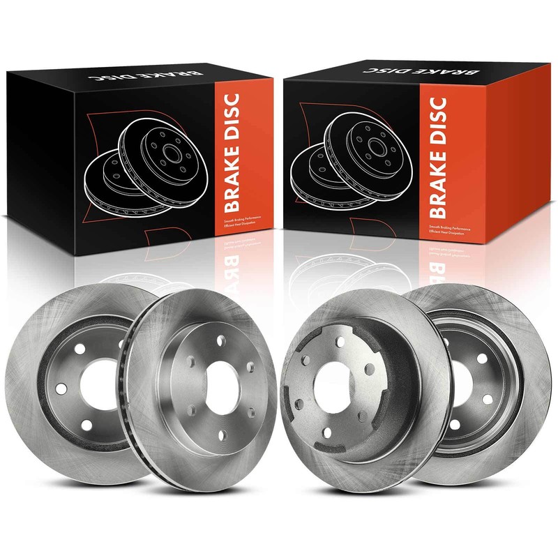 Front & Rear Disc Brake Rotors for Chevrolet Silverado 1500 1999-2004 GMC Yukon