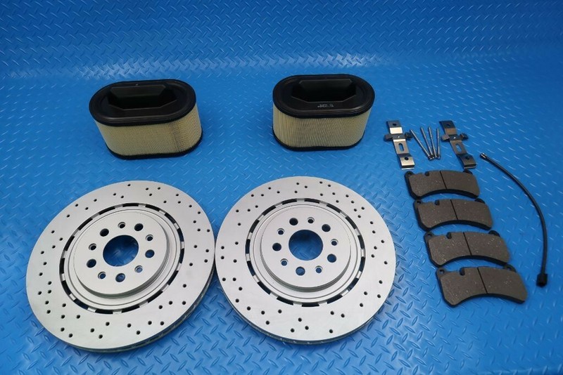 Maserati Ghibli Quattroporte front brake pads rotors service kit #9282