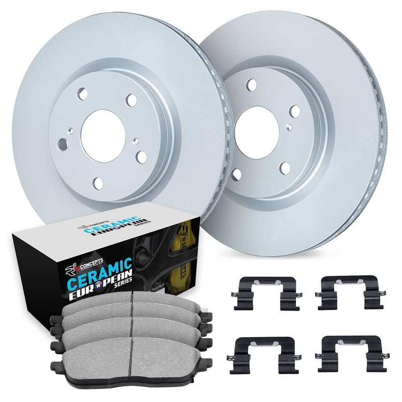 WDTH1-31095 R1 Concepts Brake Disc and Pad Kits 2-Wheel Set Rear for 530 530e X4
