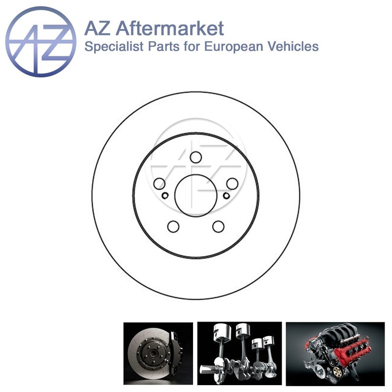 Fits Toyota Avensis 1997-2003 1.6 1.8 2.0 D TD AZ Rear 1x Brake Disc #1