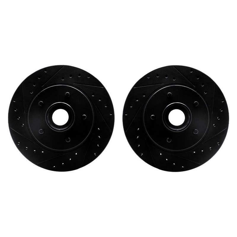 For Chevy G10 93-95 R1 Concepts Drilled & Slotted Front Brake Rotor Set