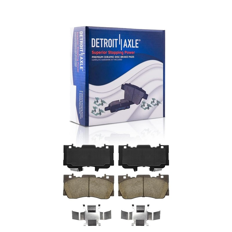 8pc Front Rear Drilled Brake Rotors Brake Pads Kit for 2015 - 2021 Ford Mustang gallery