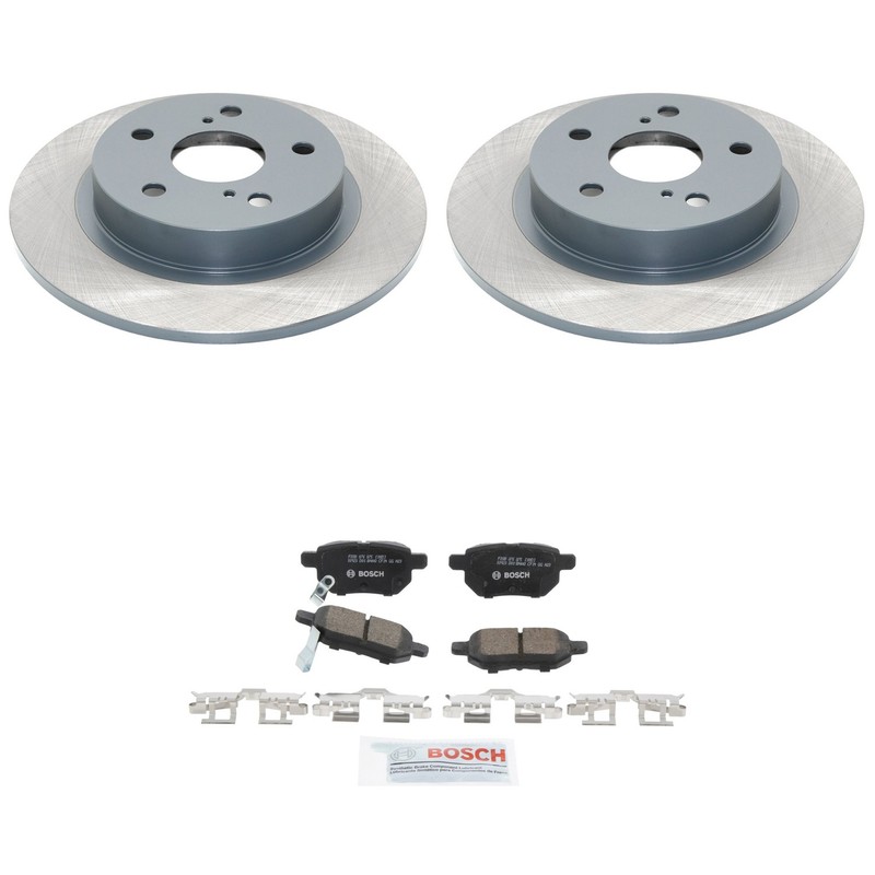DuraGo Rear Rotors Bosch QuietCast Ceramic Disc Brake Pad Kit For Scion tC 11-16