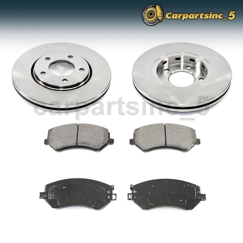 Brake Pad Brake Rotor Front Fits 2004-2007 Chrysler Town & Country
