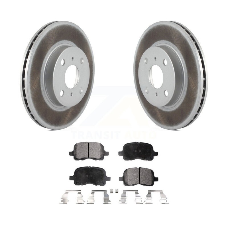 Front Coated Disc Brake Rotor Ceramic Pad Kit For Toyota Corolla Chevrolet Prizm gallery