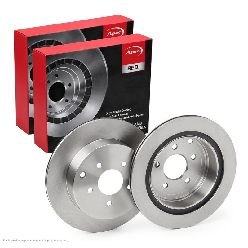 2X APEC Rear Brake Discs for INFINITI Q70 2013- 308mm Vented DSK2568