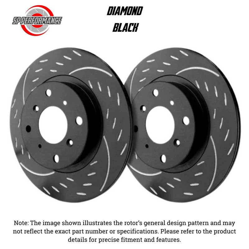 SP Performance Disc Brake Rotor Set Rear For 2011-2012 BMW 328i