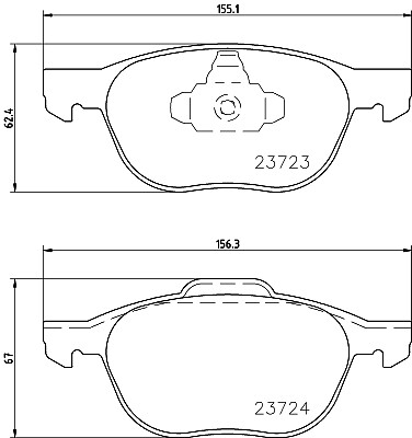 For Ford - Focus MK3 1.0 1.6 2011-2016 Front 278mm Brake Discs and Pads Juratek gallery