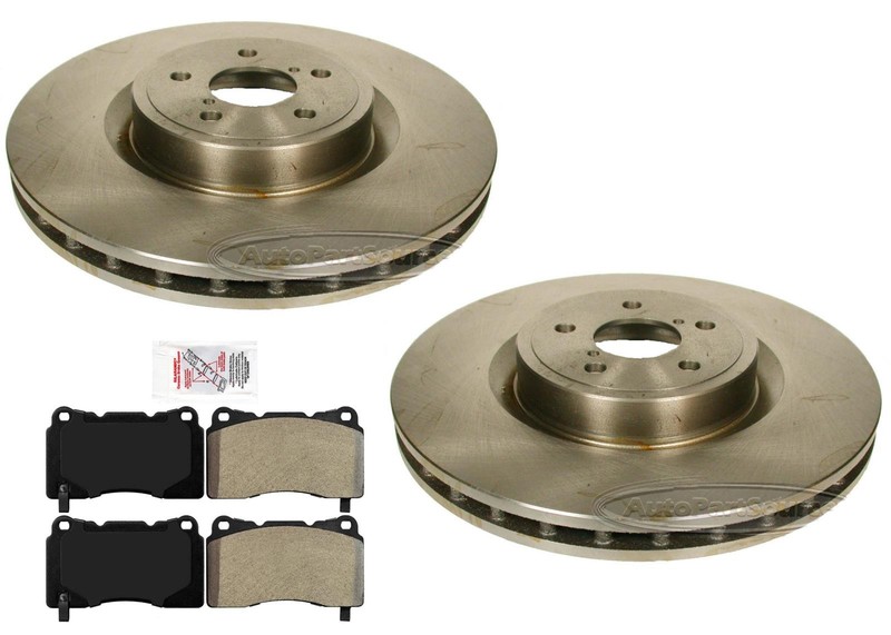 Front Brake Rotors & Metallic Brake Pads Fits 17-20 Subaru BRZ W/ Brembo Brakes