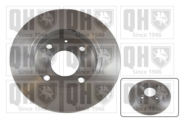 2x Brake Discs Pair Solid Front 240mm BDC3611 Quinton Hazell Set 1107767 5022652 gallery