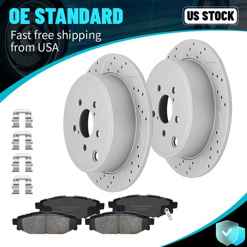 Rear Disc Rotors Brake Pads For 2009-12 2013 Subaru Forester Impreza Wrx Legacy