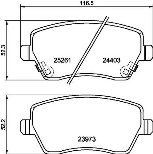 For Renault - Modus JP0 2004-2013 Front 260mm Vented Brake Discs and Pads gallery