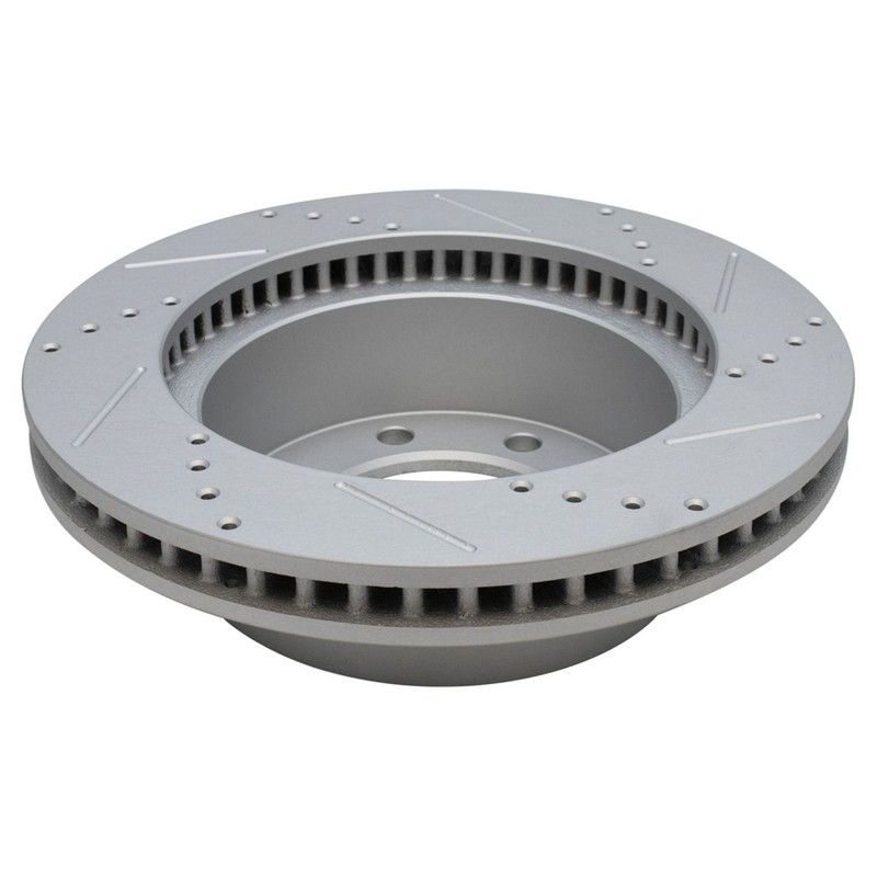 4pc Front & Rear Performance Drilled & Slotted G-Coated Disc Brake Rotor Kit gallery
