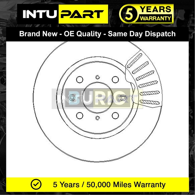 Fits Suzuki Swift 2010- 1.2 1.2 DDiS Intupart Front Brake Disc #2