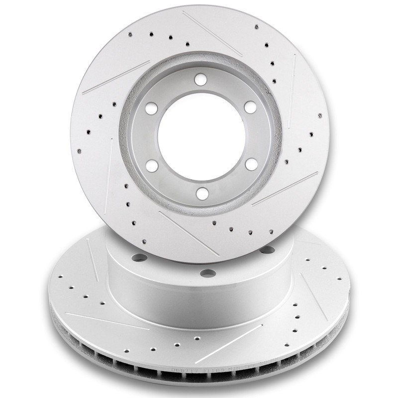 Front Brake Rotors Discs Kit For 1998 – 2003 TOYOTA TACOMA 4WD Drilled & Slotted