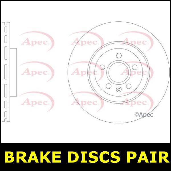 Brake Discs Pair Front FOR VOLVO S90 150bhp 2.0 16->21 CHOICE2/2 Diesel Apec gallery