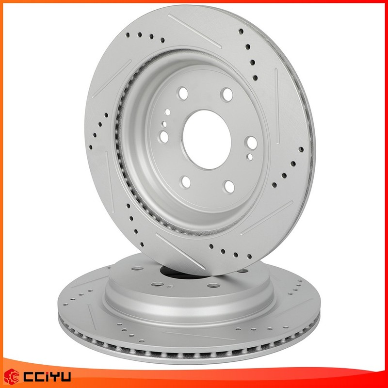 2pcs For 2021-2023 GMC Yukon 2024 Chevrolet Suburban Rear Brake Vented Rotors