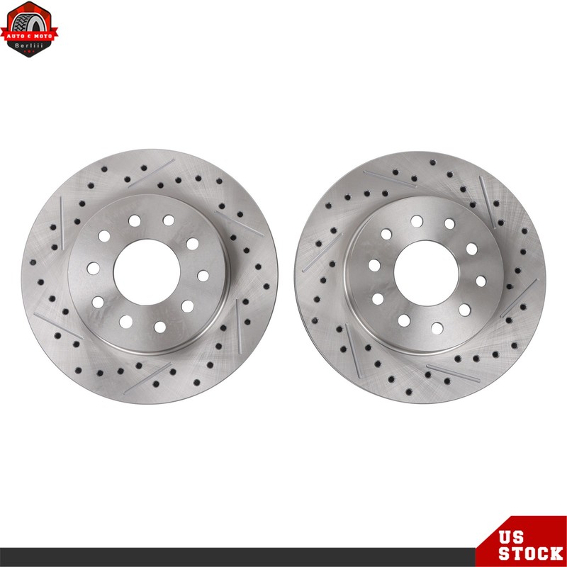 Rear End Disc Brake Kit Red Caliper For Buick Chevy Oldsmobile Pontiac 1964-72 gallery