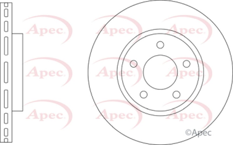 Rampro Front Brake Disc Fits Vauxhall Insignia 2017-2021 1.5 1.6 CDTi D gallery