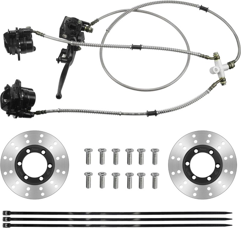 Hydraulic Twin Disc Brake Caliper System for 150cc-250cc ATV/Dirt Bikes gallery