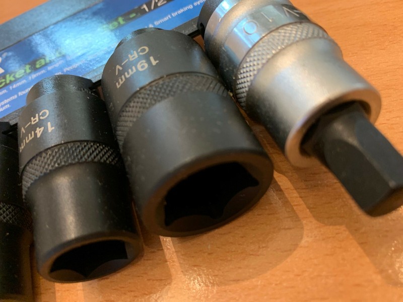 Pentagon Socket And Bit Set 5pc 1/2 Drive FOR Bendix Girling Brakes - 5 Sided - gallery