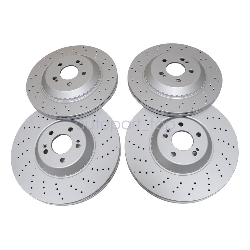 Front & Rear Brake Disc Rotors Fits For Mercedes-Benz S550 14-17 S560 18-19 gallery