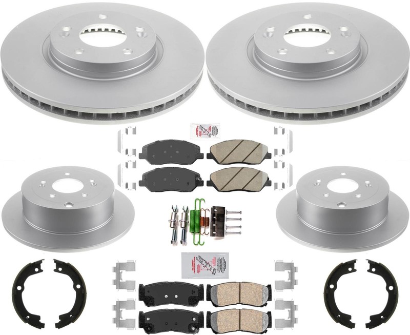 GEO Performance Brake Rotors Brake Pads Parking Shoes Fits Santa Fe 2007-2009