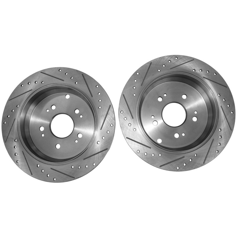 304.5mm Rear Drilled Rotors for Honda CR-V 2005 2006-2016 Acura RDX 2007-2018 gallery