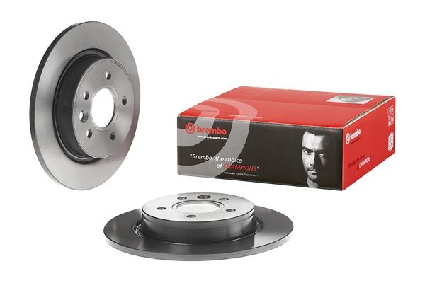 2x Brake Discs Pair Solid fits VOLVO V50 545 Rear 03 to 12 280mm Set Brembo New gallery