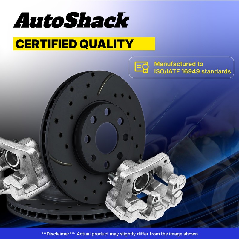Rear Drilled Slotted Brake Rotors Calipers for Audi, Q5 2013-2017, AWD L4 2.0L gallery