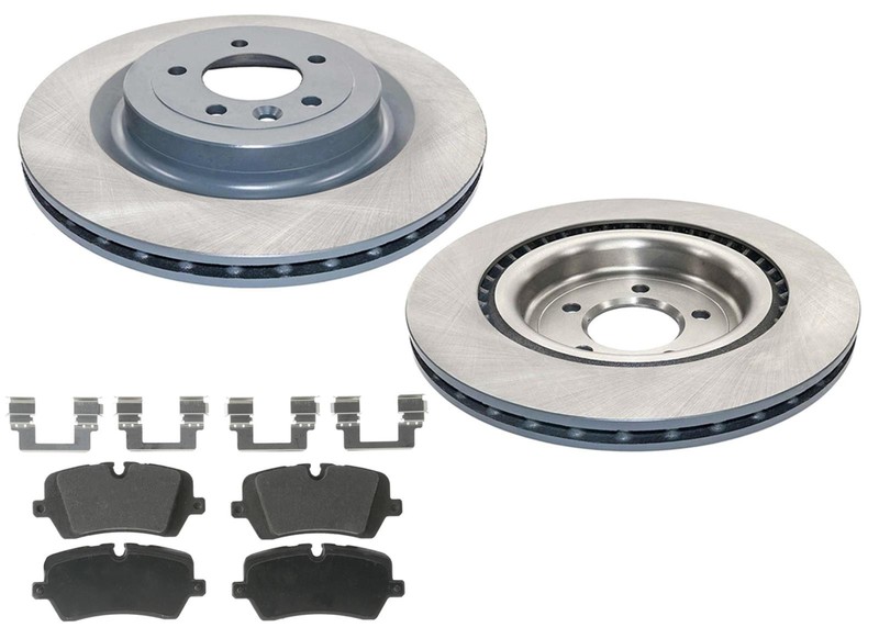 For Land Rover Range Rover 2013-2022 365MM Rear Coated Rotors & EPS Brake Pads