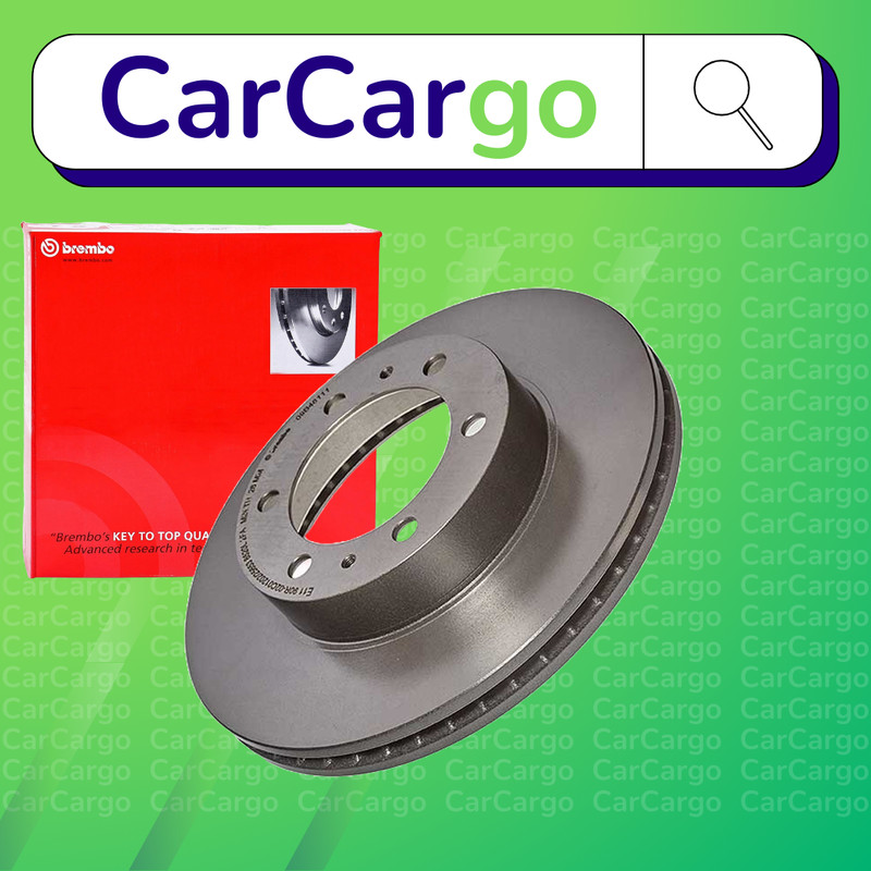 Brembo Vented Front Brake Discs Pair Toyota Hilux Vigo 2.5 D-4D 2010-2015 319 mm