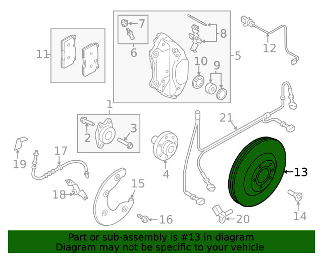 Genuine Audi Disc Brake Rotor 4G0-615-301-AE gallery
