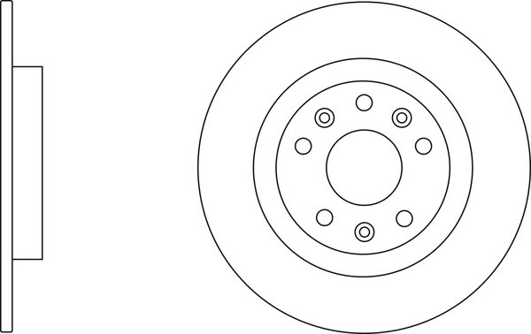 2x Apec Blue Rear Brake Discs 290mm Fits Citroën Ds Fiat Opel Peugeot 3008
