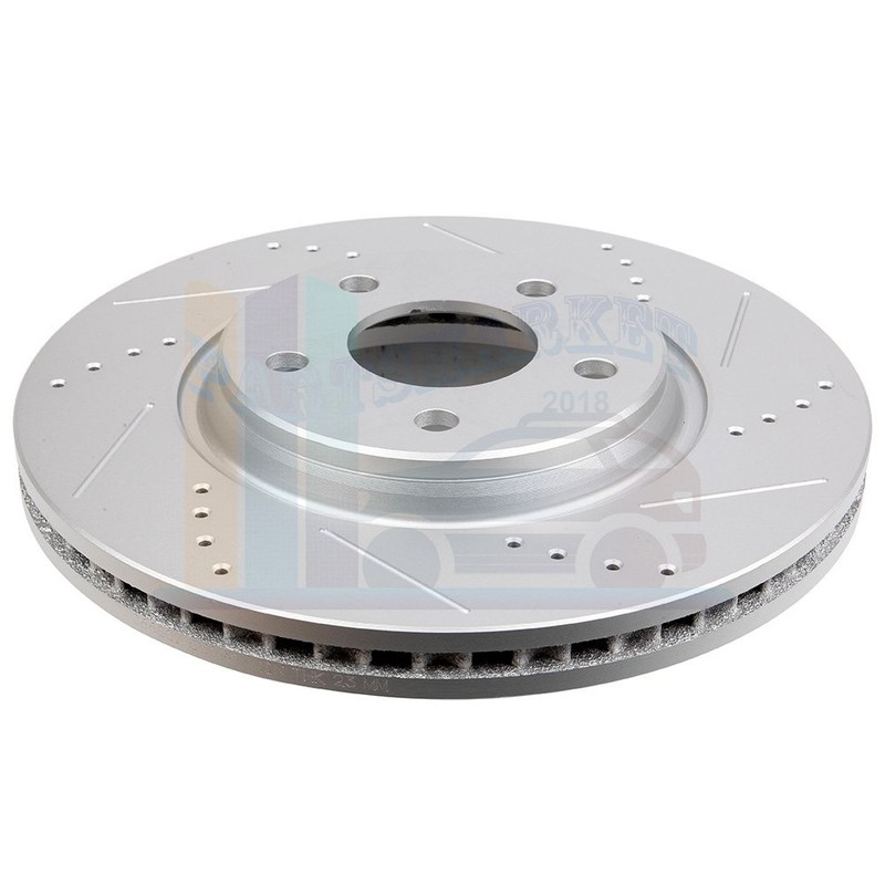 2X Front & 2X Rear Discs Brake Rotors and Pads For 2008-2010 Chevrolet HHR Drill gallery