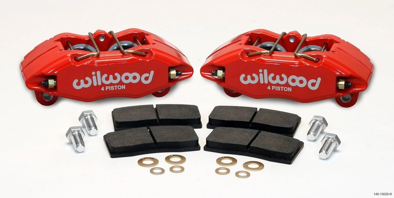 Wilwood 140-13029-R DPHA Caliper & Brake Pad Kit Honda/Acura Red