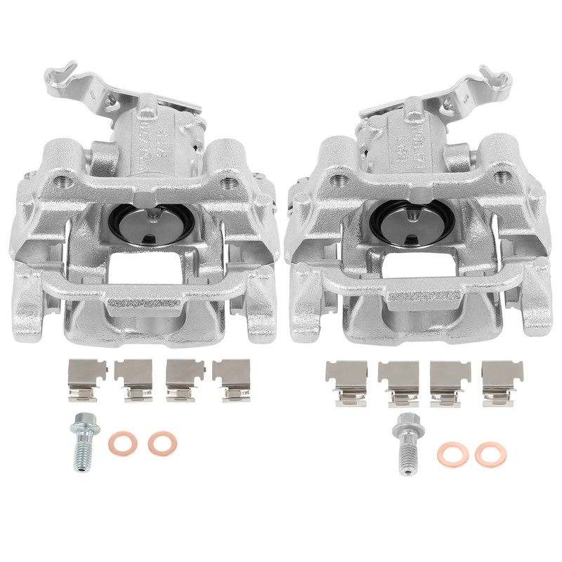 Rear Left Right Brake Calipers w/ Bracket 2pcs For 2011-2016 Volkswagen Eos
