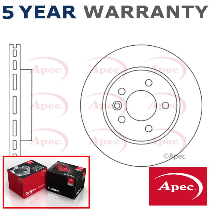Apec Front Brake Disc Fits VW Amarok 2010-2018 2.0 TDi 2H0615301A