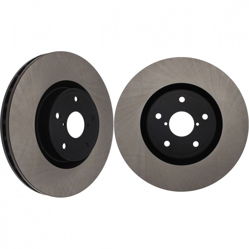 Centric Premium High-Carbon Front Rotors (Blank Pair) for 05-17 STi 125.47022 x2
