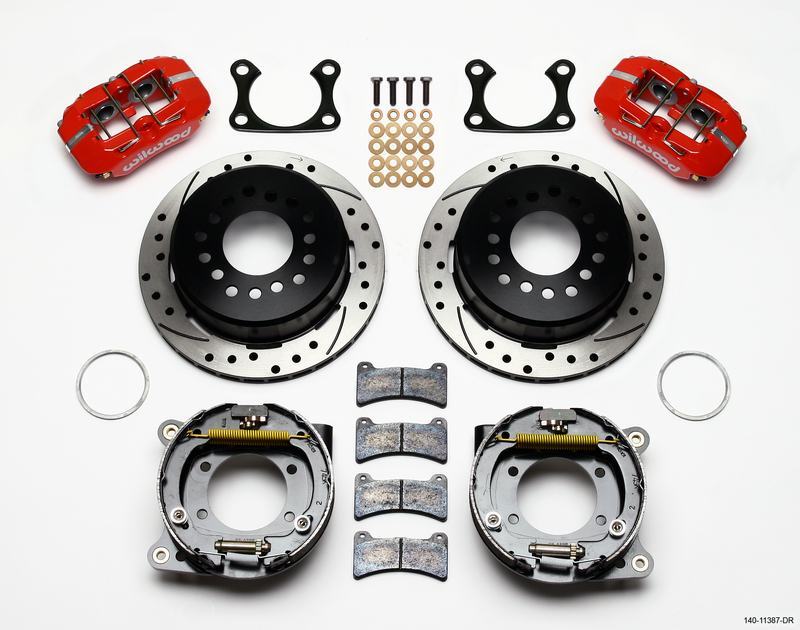 Wilwood Disc Brake Caliper / Rotor / Pad Kit – KIT,REAR,DISC/DRUM,BIG Fits Ford
