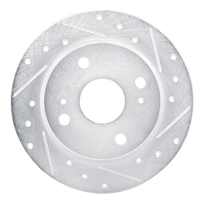 For Toyota Celica 79-81 Brake Rotor eLINE Drilled & Slotted 1-Piece Rear