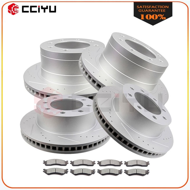4X Brake Rotors 8X Metallic Pads Front Rear For 06-08 Dodge Ram 1500 03-08 2500