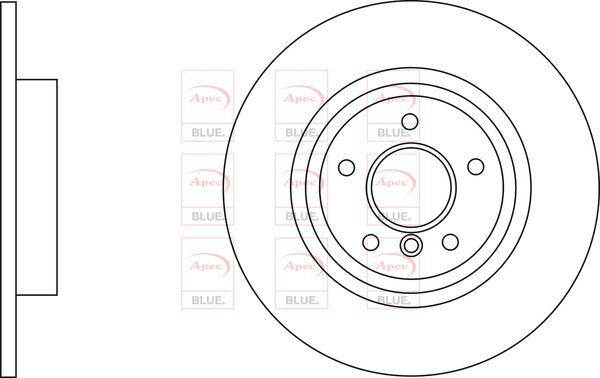 Brake Discs Pair Rear FOR JAGUAR XE 2.0 15->ON CHOICE2/2 Diesel solid Blue gallery