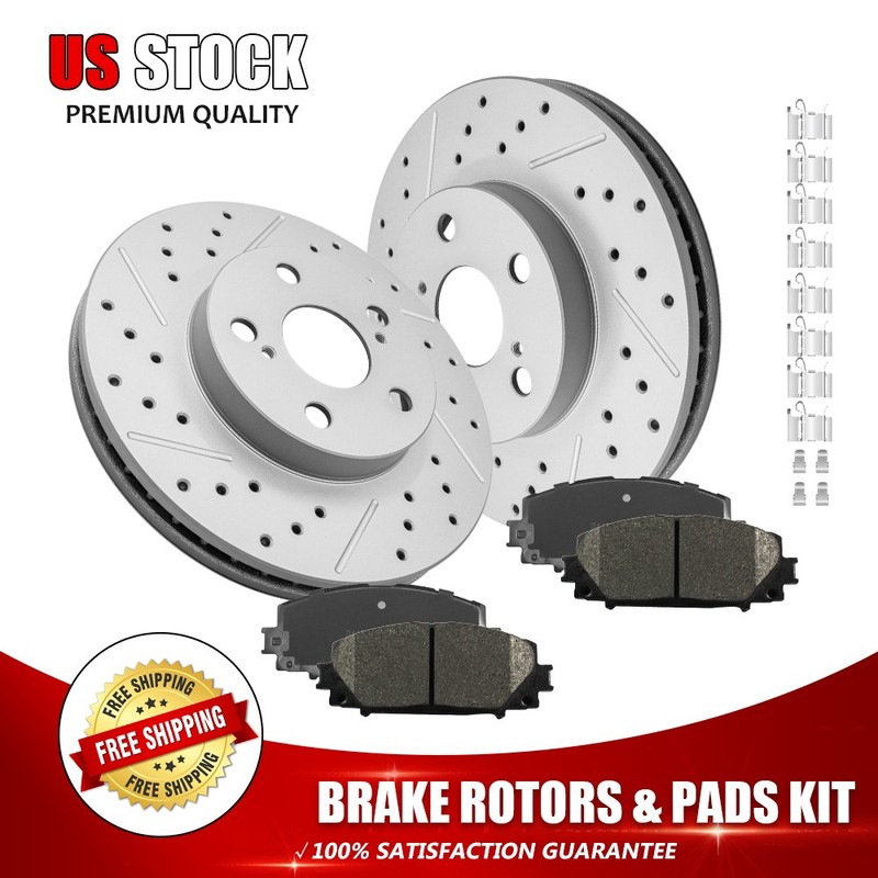 Front Brake Rotors Pads For 2010-2017 Toyota Prius/Prius Plug-In Lexus CT200H