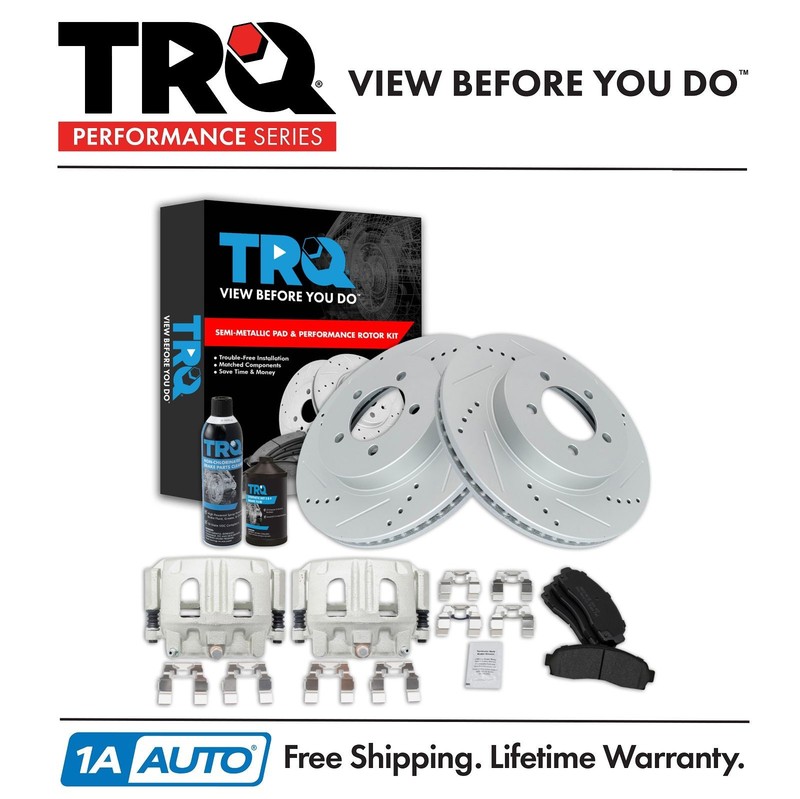 TRQ Performance Front Brake Pad & Rotor Kit For 2002-2005 Ford 2002-2005 Mercury
