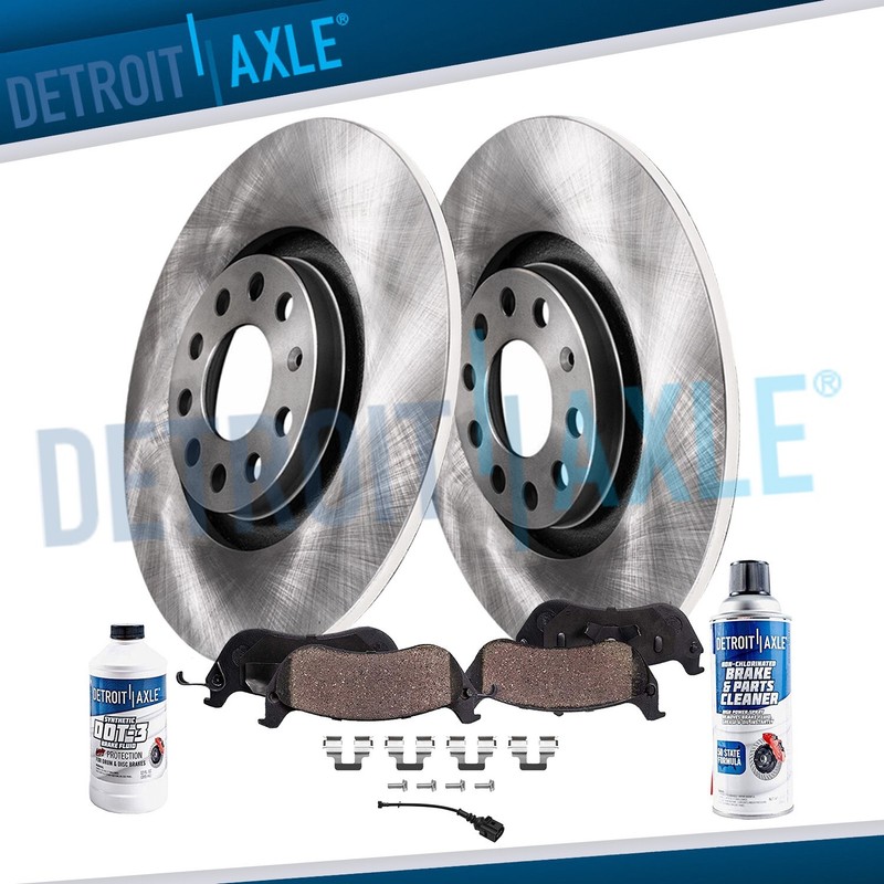11.26 inch Rear Brake Rotors Ceramic Pads for 2007 2008 2009 Volkswagen Passat