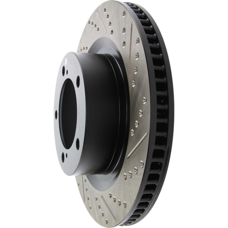 Disc Brake Rotor-Sport Cross-Drilled and Slotted Stoptech 127.44156L gallery