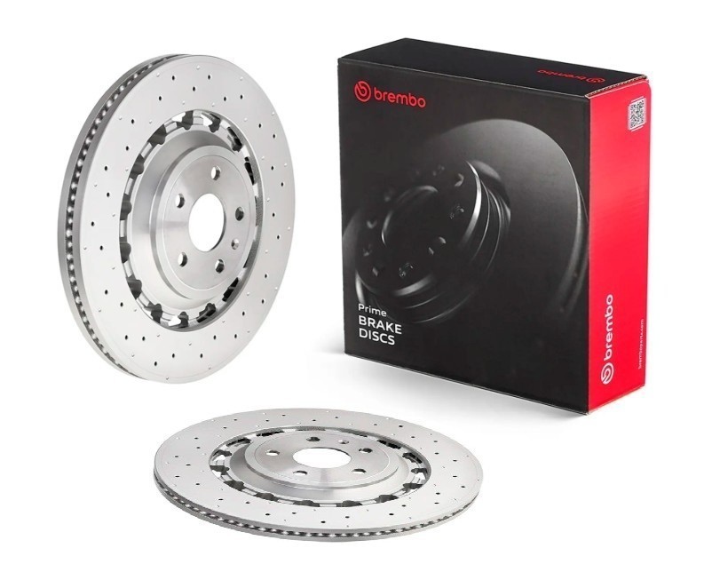 Brembo 09.D174.53 Prime Dual Cast Vented Brake Rotors – Front Pair